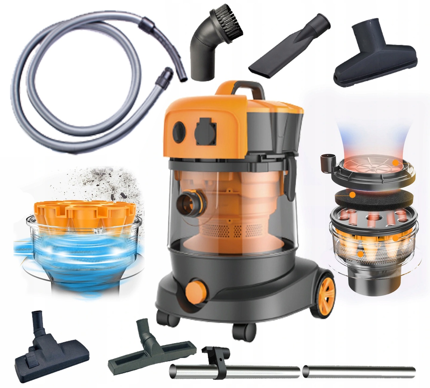 Riwall ZYGA AND CZECHU 3500 W priemyselný vysávač + Riwall návod na použitie